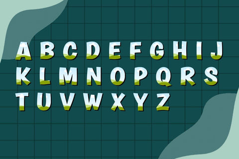 Custom Canva Alphabet Frames Fonts Sublimation Fox7 By Rattana 