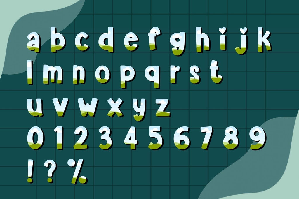 Custom Canva Alphabet Frames Fonts - So Fontsy