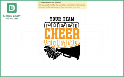 Custom Cheer Team SVG Cheer Mascot SVG PNG & EPS V7 SVG dahukdesign 