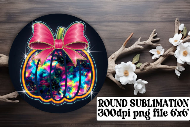 Custom circle designs for keychains, perfect for sublimation! , Neon Fall Sublimation afrosvg 