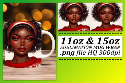 Custom designs for mug wraps, make your mark! , Love Girl Sublimation afrosvg 