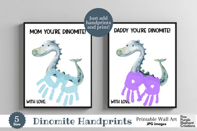 Custom Dinosaur l Digital Art Print | Father Mother Day Keepsake Gift Digital Pattern Fine Purple Elephant Creations 