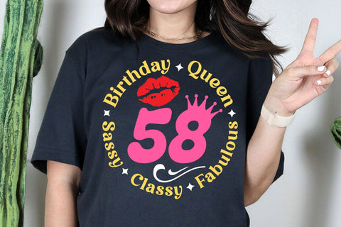 Custom fabulous svg, 58and fab svg, 58th birthday svg for women, 58th birthday svg, 58 years old svg, fifty 8 birthday svg, fabulous 58 svg SVG DesignDestine 