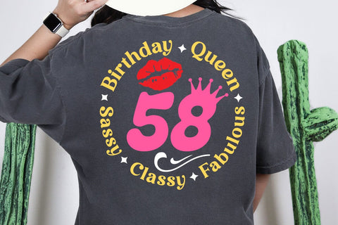 Custom fabulous svg, 58and fab svg, 58th birthday svg for women, 58th birthday svg, 58 years old svg, fifty 8 birthday svg, fabulous 58 svg SVG DesignDestine 