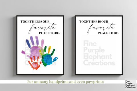 Custom Family Together Favorite l Digital Art Print | Father Mother Day Keepsake Gift Digital Pattern Fine Purple Elephant Creations 