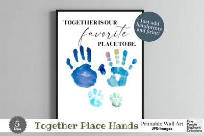 Custom Family Together Favorite l Digital Art Print | Father Mother Day Keepsake Gift Digital Pattern Fine Purple Elephant Creations 