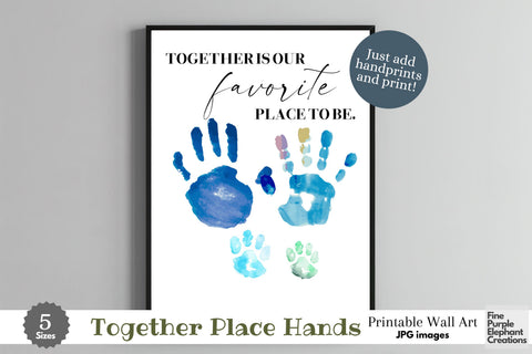 Custom Family Together Favorite l Digital Art Print | Father Mother Day Keepsake Gift Digital Pattern Fine Purple Elephant Creations 
