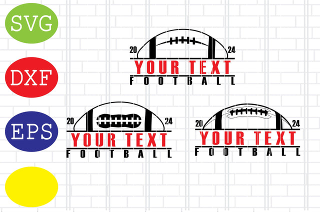 Custom Football Name Svg, Football American Svg, Football Silhouette, Football Cut Files, Football Season Svg, Jpg, Eps, Dxf Files SVG DigitalSvgFiles 