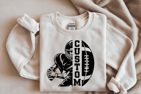 Custom Football Player with Name Design SVG SVG DesignDestine 