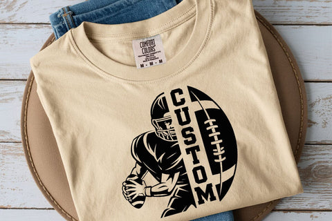 Custom Football Player with Name Design SVG SVG DesignDestine 