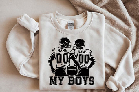 Custom Football Team Graphic: Personalized Two Player Design SVG DesignDestine 