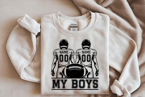 Custom Football Team Graphic: Personalized Two Player Design SVG DesignDestine 