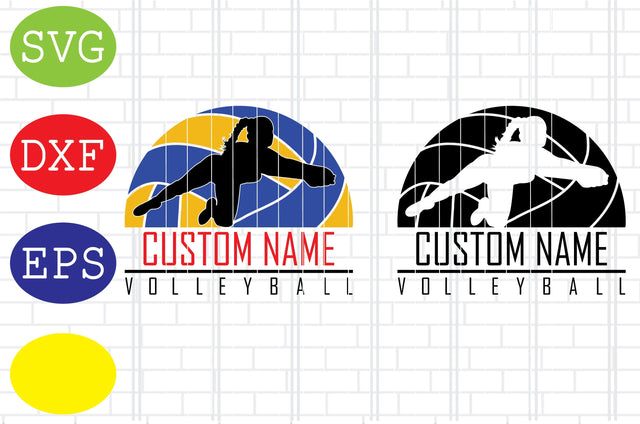 Custom Girl Volleyball Svg, Volleyball Cut Files, Game Day Svg, Jpg, Eps, Dxf Files SVG DigitalSvgFiles 
