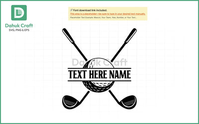 Custom Golf Team SVG – Editable Logo SVG PNG & EPS V4 SVG dahukdesign 
