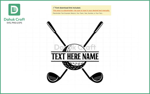 Custom Golf Team SVG – Editable Logo SVG PNG & EPS V4 SVG dahukdesign 