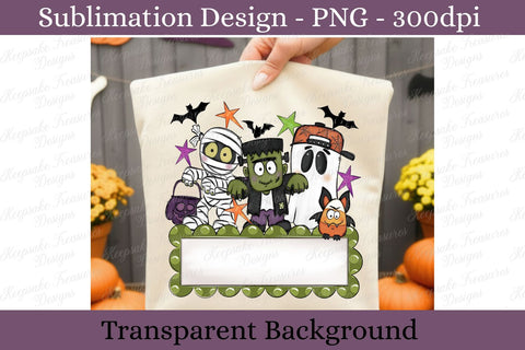 Custom Halloween Monster Name Plate PNG, Sublimation Custom Name Sign, Spooky Kids Sign Sublimation Keepsake Treasures Designs LLC. 