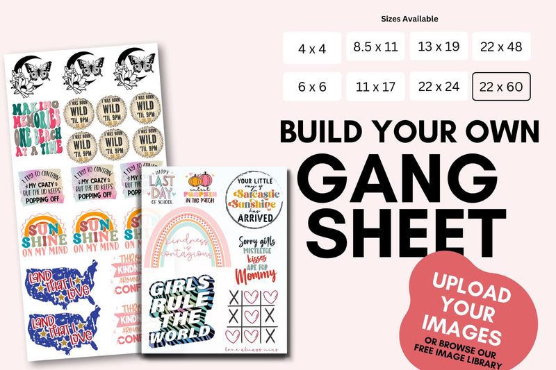 Custom DTF Gang Sheet Builder for T-Shirts | So Fontsy