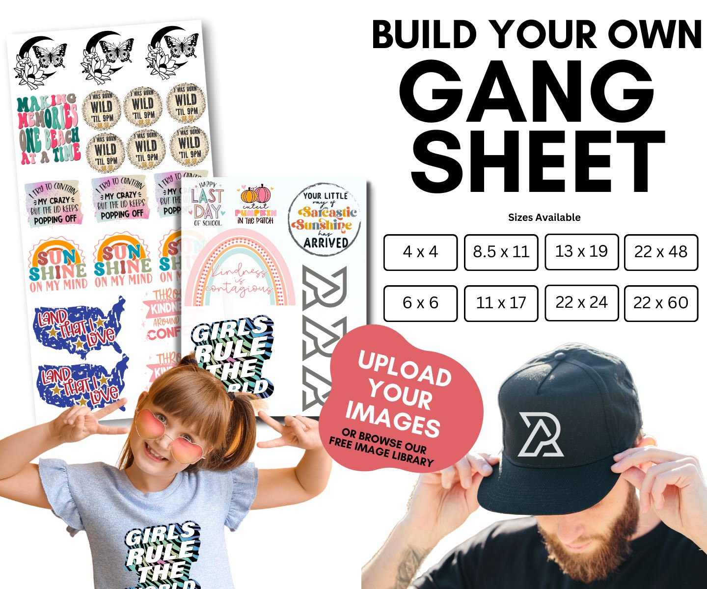Custom DTF Gang Sheet Builder for TShirts So Fontsy