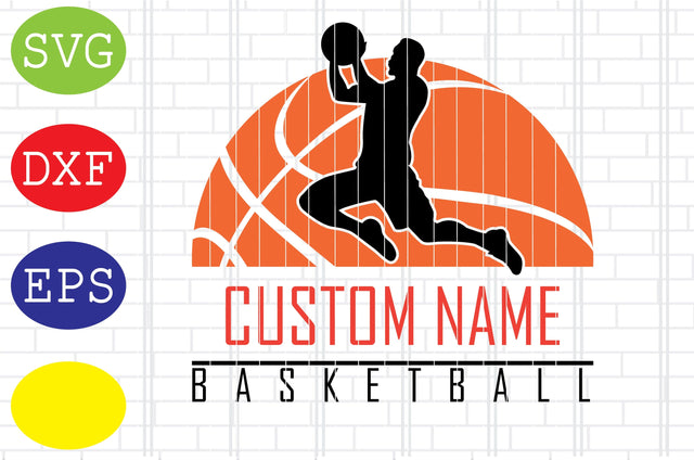 Custom Men Basketball Svg, Basketball Clipart, Basketball Cut Files, Sport Svg, Jpg, Eps, Dxf Files SVG DigitalSvgFiles 
