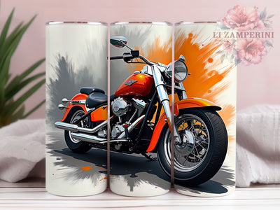 Custom Motorcycle 20oz Biker Tumbler, Motorcycle Tumbler, Biker Gifts, Sublimation Design, 20oz Tumbler, Motorbike Decor, Riding Accessories, Custom Motorcycle Sublimation Li Zamperini 