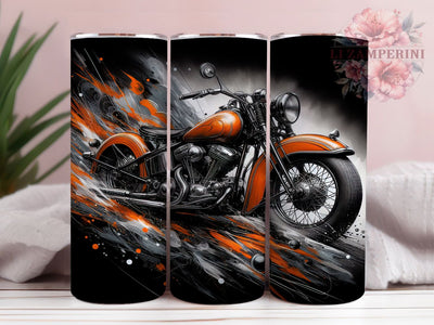 Custom Motorcycle 20oz Biker Tumbler, Motorcycle Tumbler, Biker Gifts, Sublimation Design, 20oz Tumbler, Motorbike Decor, Riding Accessories, Custom Motorcycle Sublimation Li Zamperini 