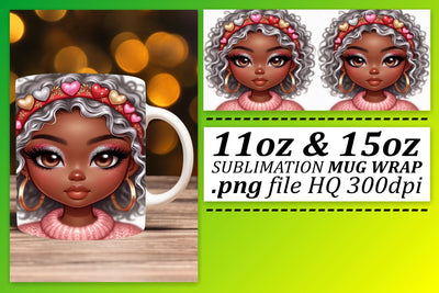 Custom mug designs, perfect for gifting! , Love Girl Sublimation afrosvg 