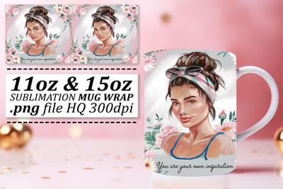 Custom mug designs, perfect for gifting! , Woman Sublimation afrosvg 