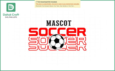 Custom Soccer Team SVG Soccer Mascot SVG PNG & EPS V1 SVG dahukdesign 