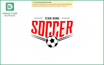 Custom Soccer Team SVG Soccer Mascot SVG PNG & EPS V10 SVG dahukdesign 