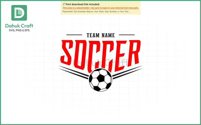 Custom Soccer Team SVG Soccer Mascot SVG PNG & EPS V10 SVG dahukdesign 