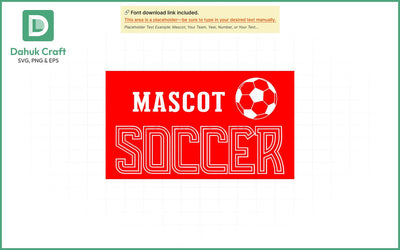 Custom Soccer Team SVG Soccer Mascot SVG PNG & EPS V11 SVG dahukdesign 