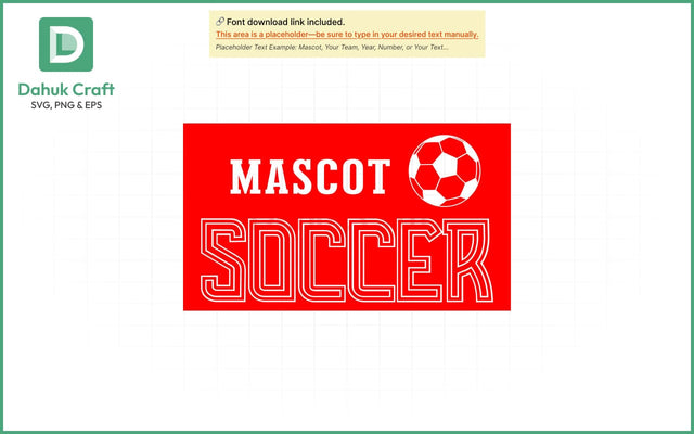 Custom Soccer Team SVG Soccer Mascot SVG PNG & EPS V11 SVG dahukdesign 