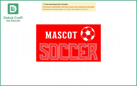 Custom Soccer Team SVG Soccer Mascot SVG PNG & EPS V11 SVG dahukdesign 