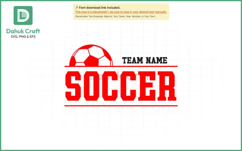 Custom Soccer Team SVG Soccer Mascot SVG PNG & EPS V12 SVG dahukdesign 