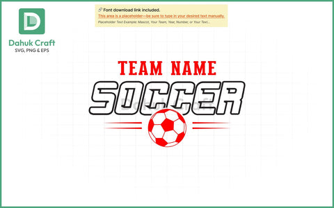 Custom Soccer Team SVG Soccer Mascot SVG PNG & EPS V13 SVG dahukdesign 
