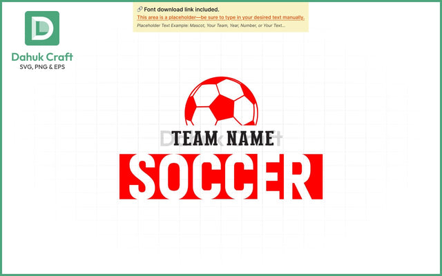 Custom Soccer Team SVG Soccer Mascot SVG PNG & EPS V14 SVG dahukdesign 