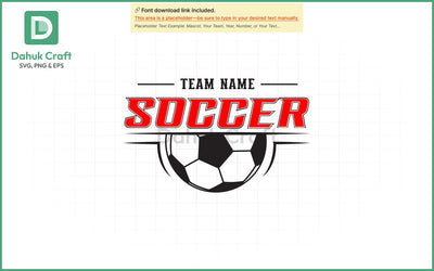 Custom Soccer Team SVG Soccer Mascot SVG PNG & EPS V2 SVG dahukdesign 