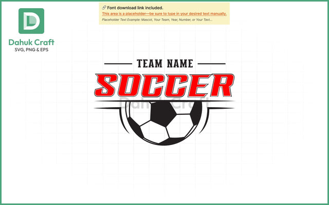 Custom Soccer Team SVG Soccer Mascot SVG PNG & EPS V2 SVG dahukdesign 