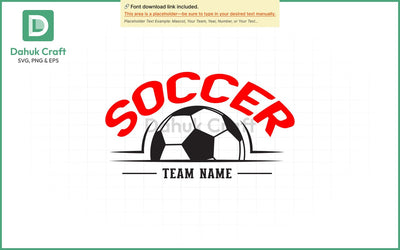 Custom Soccer Team SVG Soccer Mascot SVG PNG & EPS V5 SVG dahukdesign 