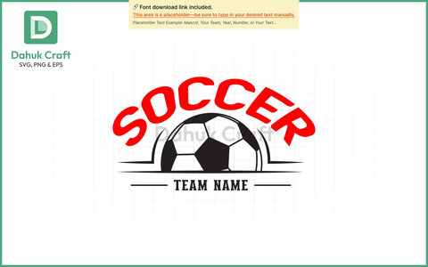 Custom Soccer Team SVG Soccer Mascot SVG PNG & EPS V5 SVG dahukdesign 