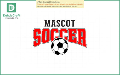 Custom Soccer Team SVG Soccer Mascot SVG PNG & EPS V7 SVG dahukdesign 
