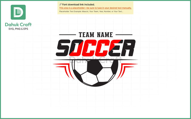 Custom Soccer Team SVG Soccer Mascot SVG PNG & EPS V8 SVG dahukdesign 