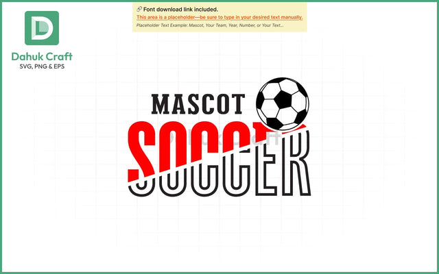Custom Soccer Team SVG Soccer Mascot SVG PNG & EPS V9 SVG dahukdesign 
