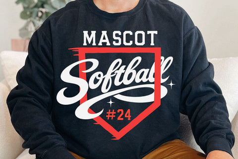 Custom Softball SVG, mascot and player number Svg SVG DesignDestine 