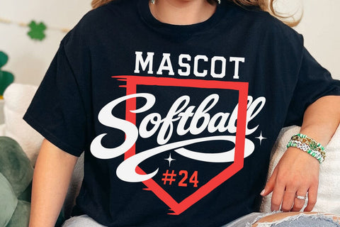 Custom Softball SVG, mascot and player number Svg SVG DesignDestine 