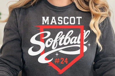 Custom Softball SVG, mascot and player number Svg SVG DesignDestine 