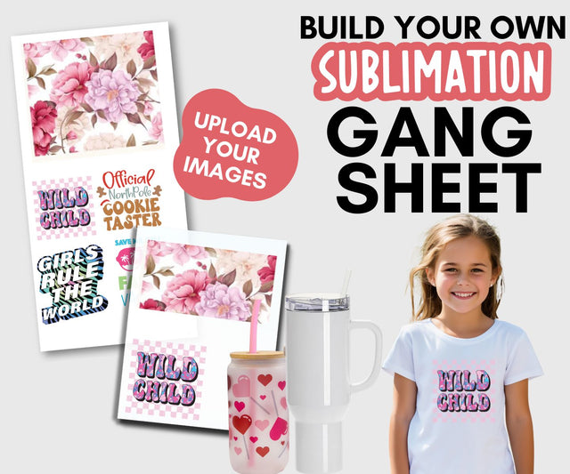 Custom Sublimation Gang Sheet Builder — Full-Color Ready-to-Press Transfers Physical Atlanta Vinyl 