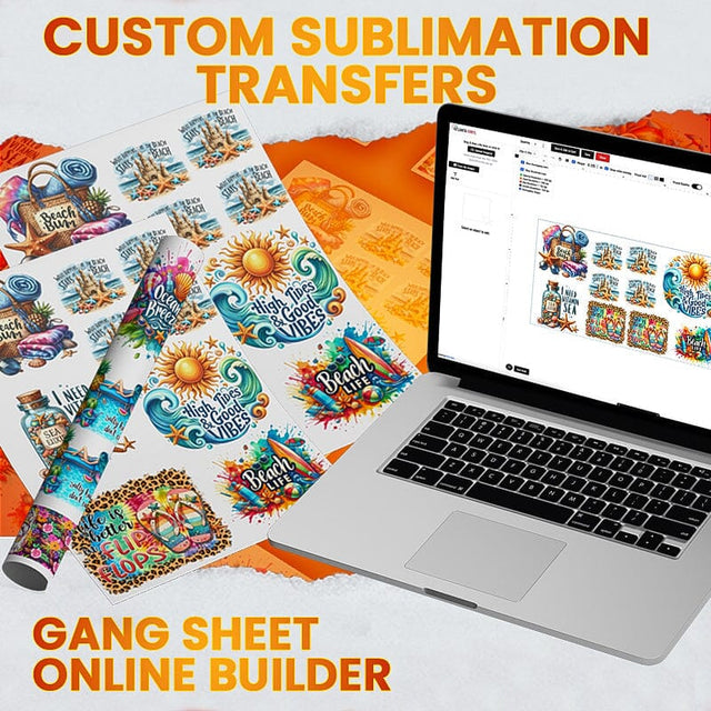 Custom Sublimation Gang Sheet ONLINE BUILDER (24 hour excluding holidays/weekends) Gang Sheet Atlanta Vinyl 