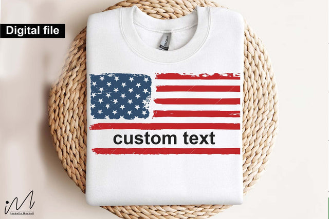Custom USA Flag svg, Vertically and Horizontal SUA Flag, USA destressed flag svg SVG Isabella Machell 