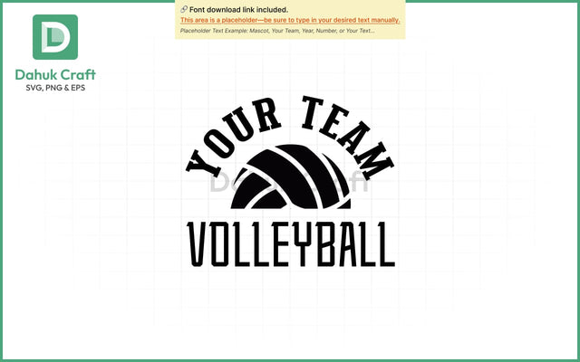 Custom Volleyball Team SVG Volleyball Mascot SVG PNG & EPS V4 SVG dahukdesign 